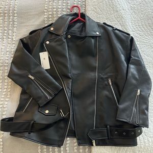 LY VAREY LIN LEATHER JACKET, SIZE SMALL, NEVER WORN